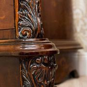 French Louis XV Style Walnut Marquetry Commode, 1950s