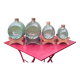 Set of 4 glass barrel