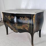 Chinese lacquered style commode