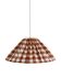 Suspension textile  conique gros carreaux Malala "terra"