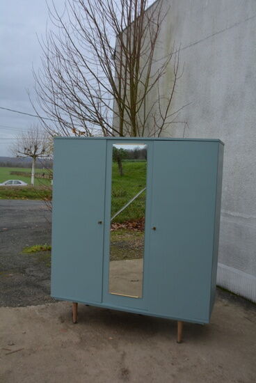 Vintage wardrobe and shelves