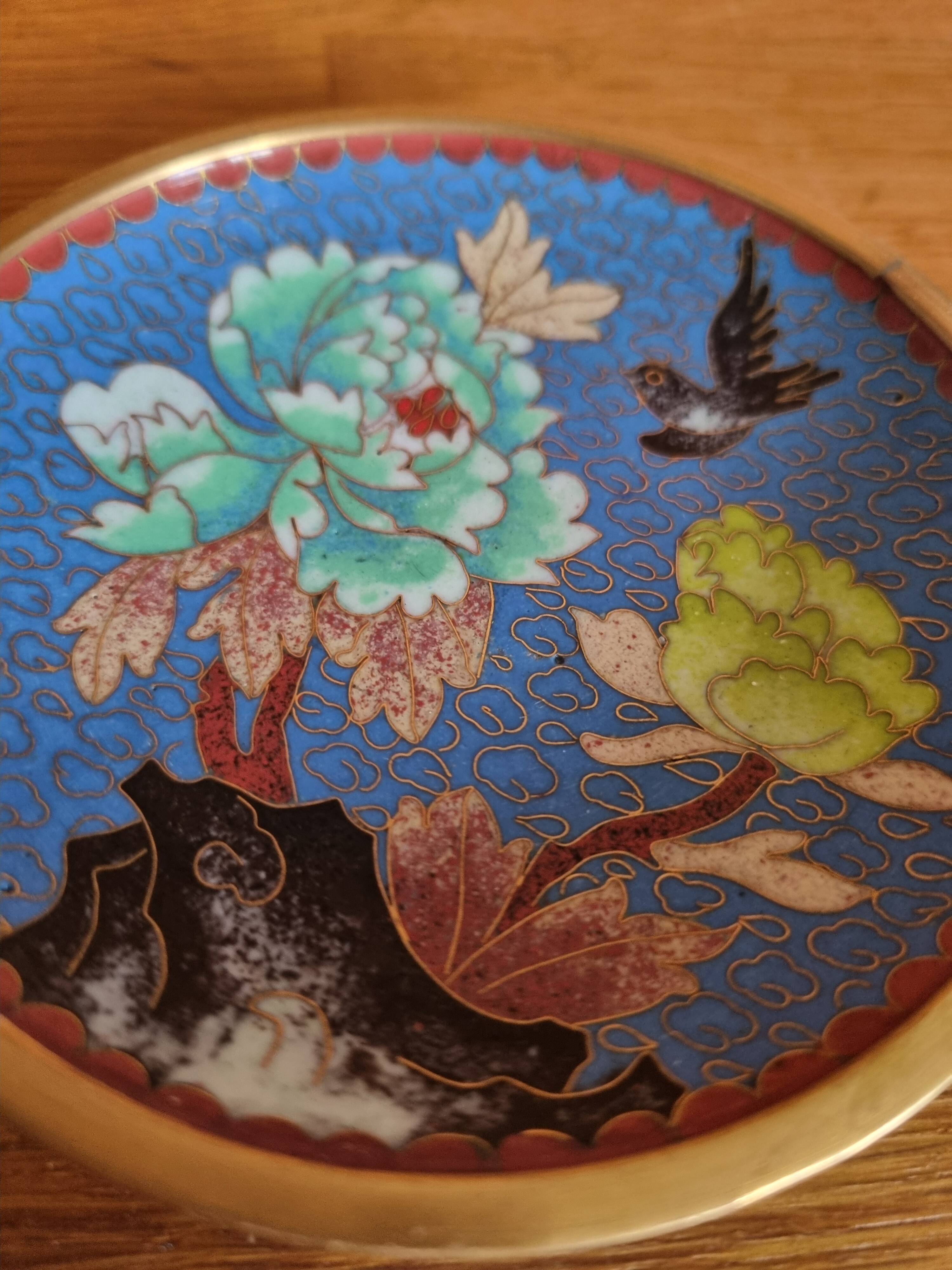 Cloisonné enamel pocket vases