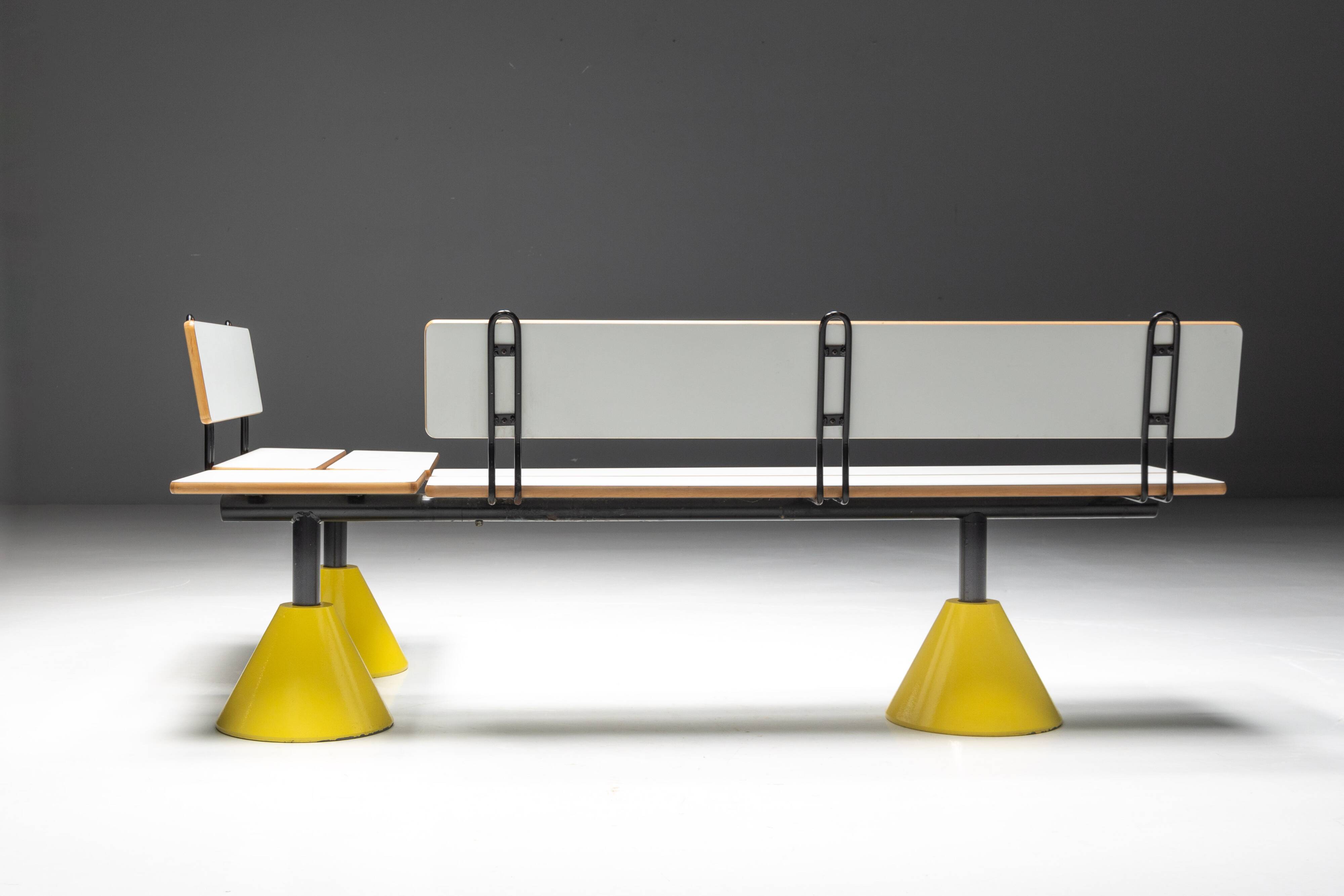 Modular postmodern seating system, Italy, 1980s