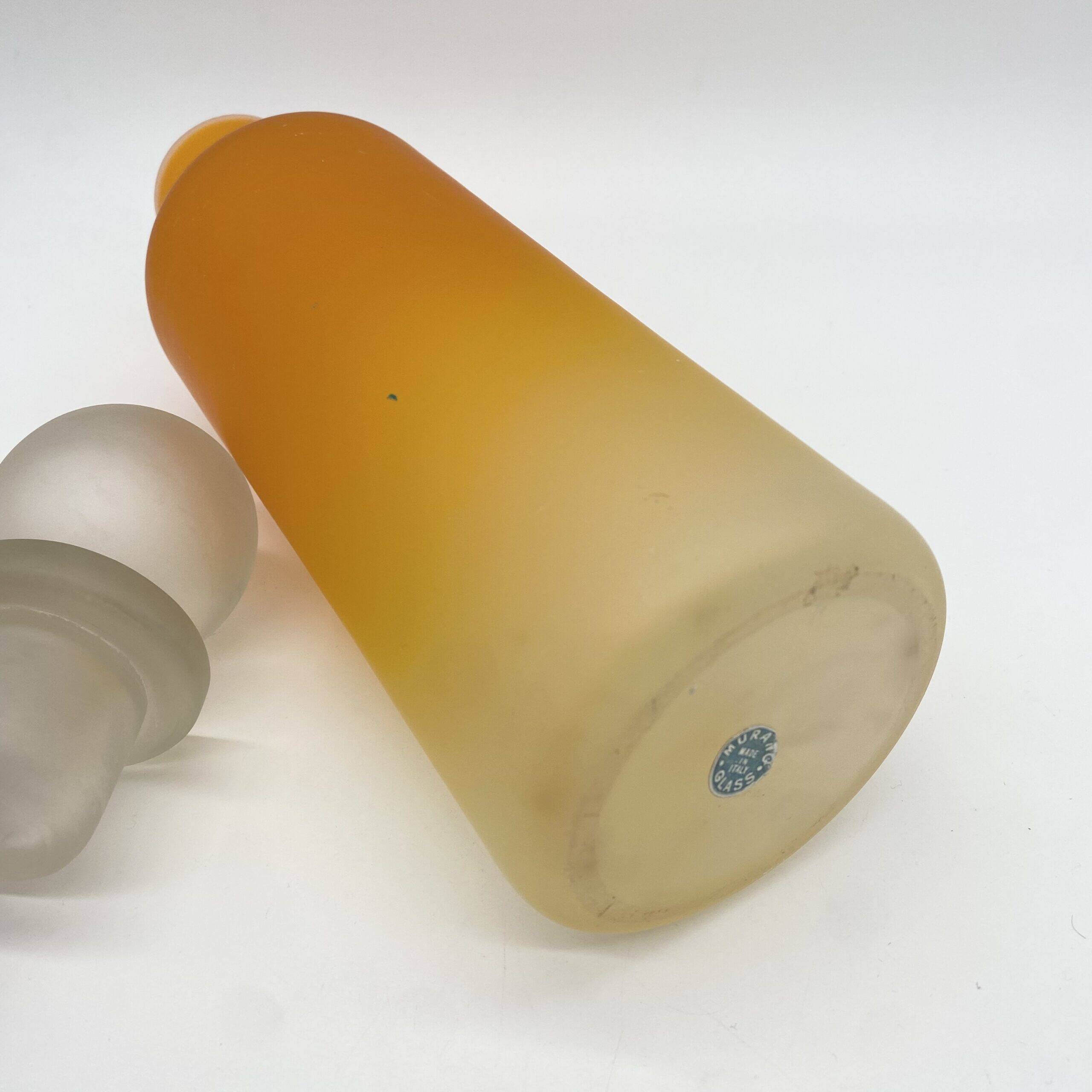 XXL Bottle "Ultra Orange" Murano glass, 1960s