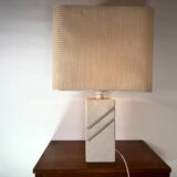 Lamp in carved limestone 1970/80