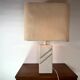 Lamp in carved limestone 1970/80