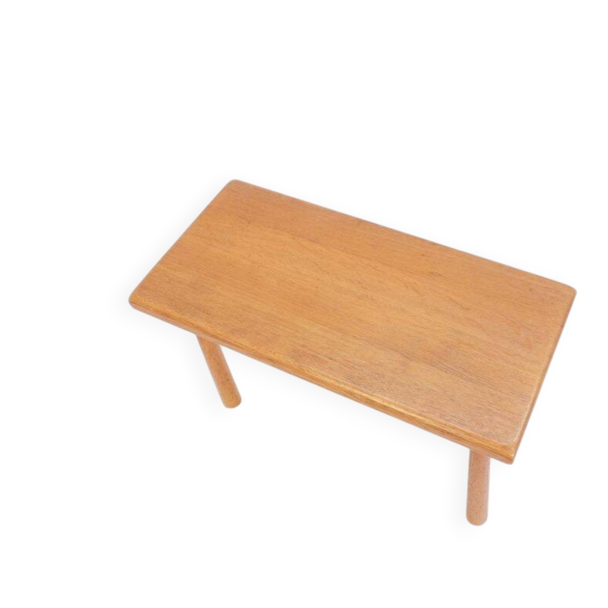 Stool/side table in 60s/70s style, oak, retro vintage