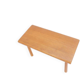 Stool/side table in 60s/70s style, oak, retro vintage