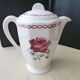 Old coffee maker, pourer in half porcelain of Badonviller