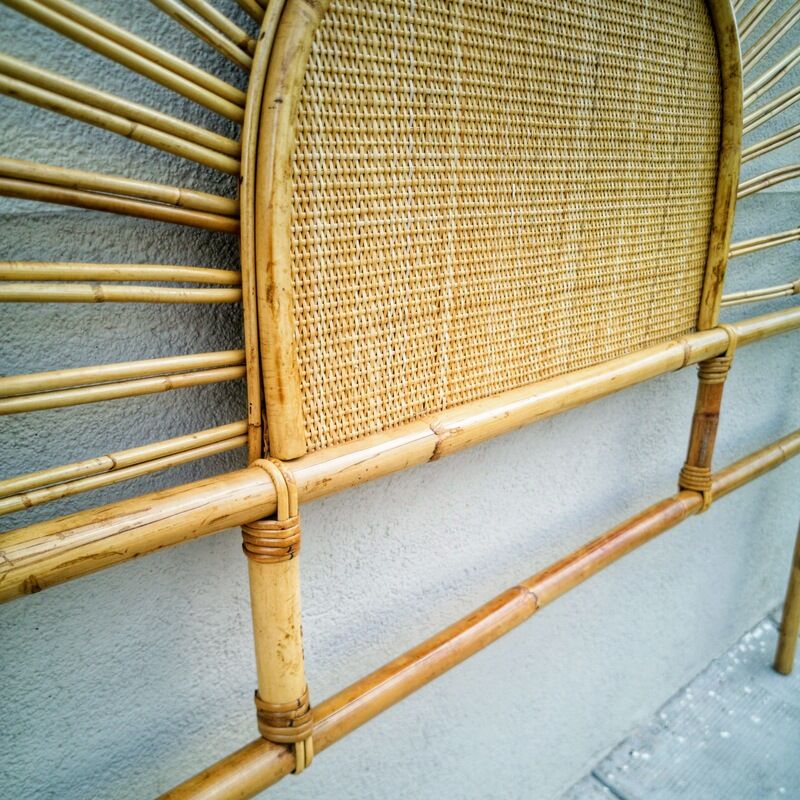 Rattan headboard