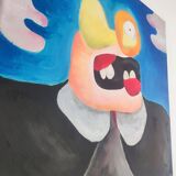 Broken mouth abstract painting