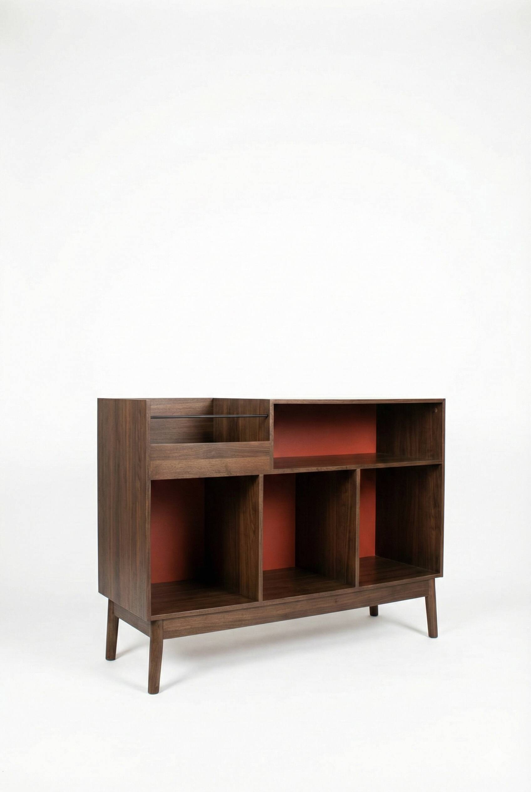 Scandinavian "Mid-Century" Enfilade in Wood – Vinyl & Hi-Fi Furniture