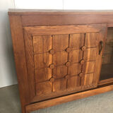 Art deco sideboard with checkered doors and top