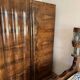 Art Deco walnut wardrobe, Central Europe, 1930s