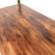 Oak dining table with tapered legs, 1970s.