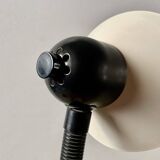 Vintage white and black metal desk lamp