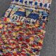 Carpet berbere boucherouite vintage 115×180 cm