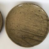 2 plates made of Tiffoche pyrity sandstone