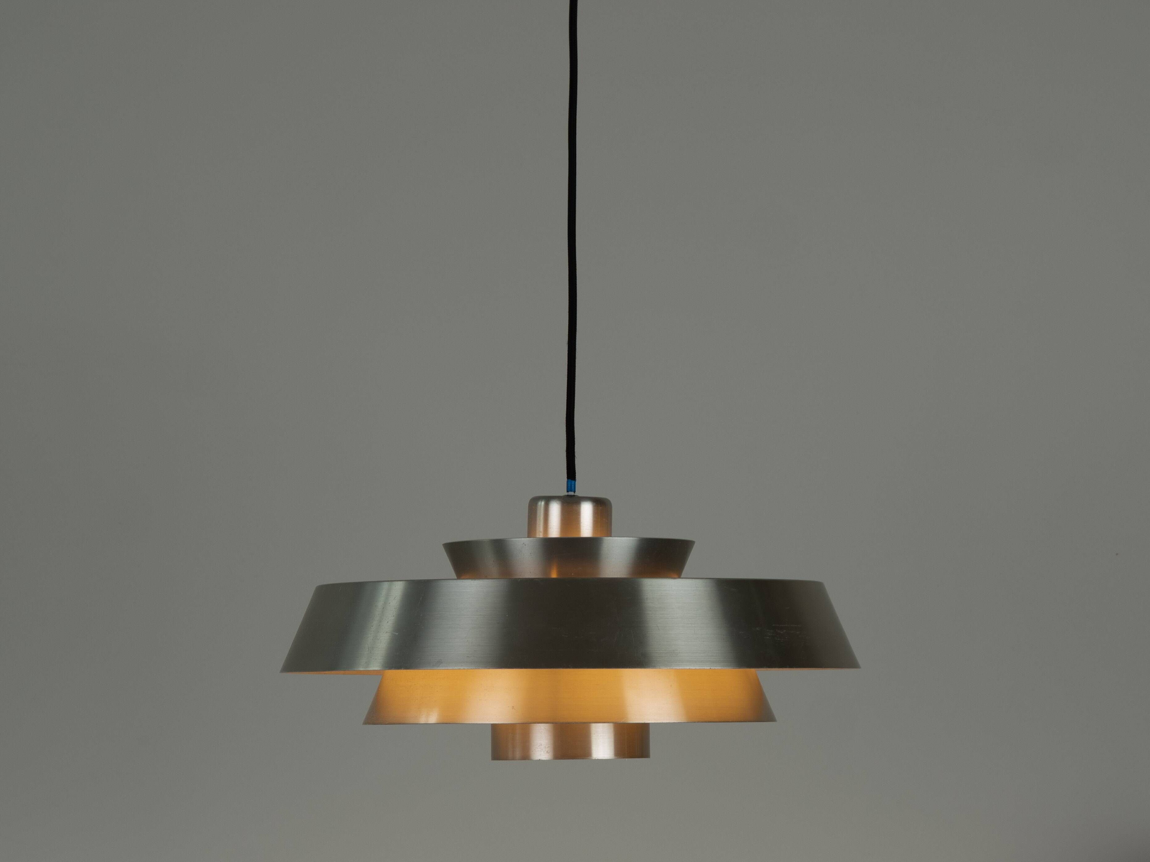 Danish vintage Nova pendant lamp by Jo Hammerborg, Fog og Morup, 1963