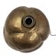 Organic modern brass table Lamp, Tommaso Barbi Italy 1970