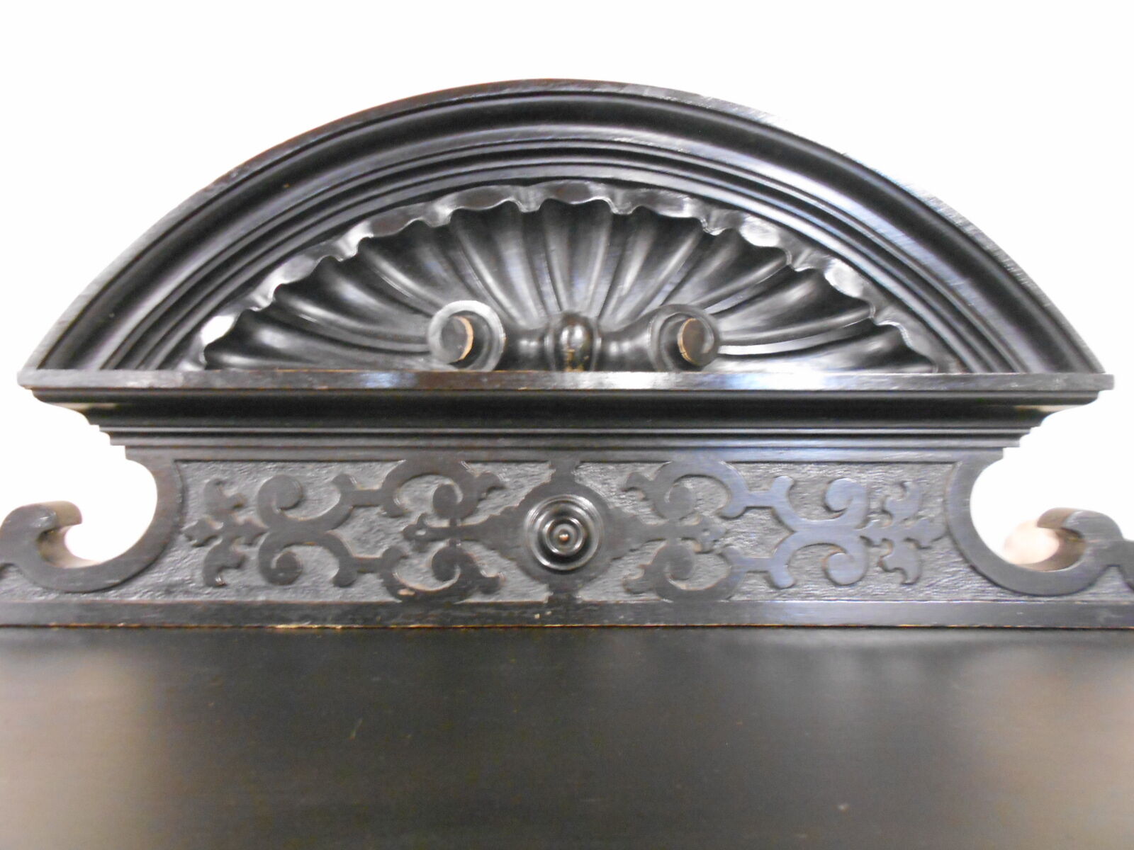 Blackened wooden buffet