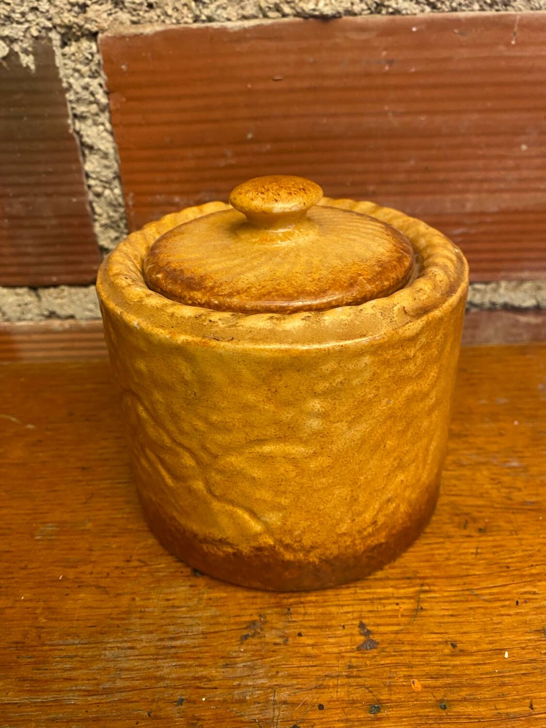 Antique pillivuyt terrine in a pate shape in a vintage porcelain fired crust