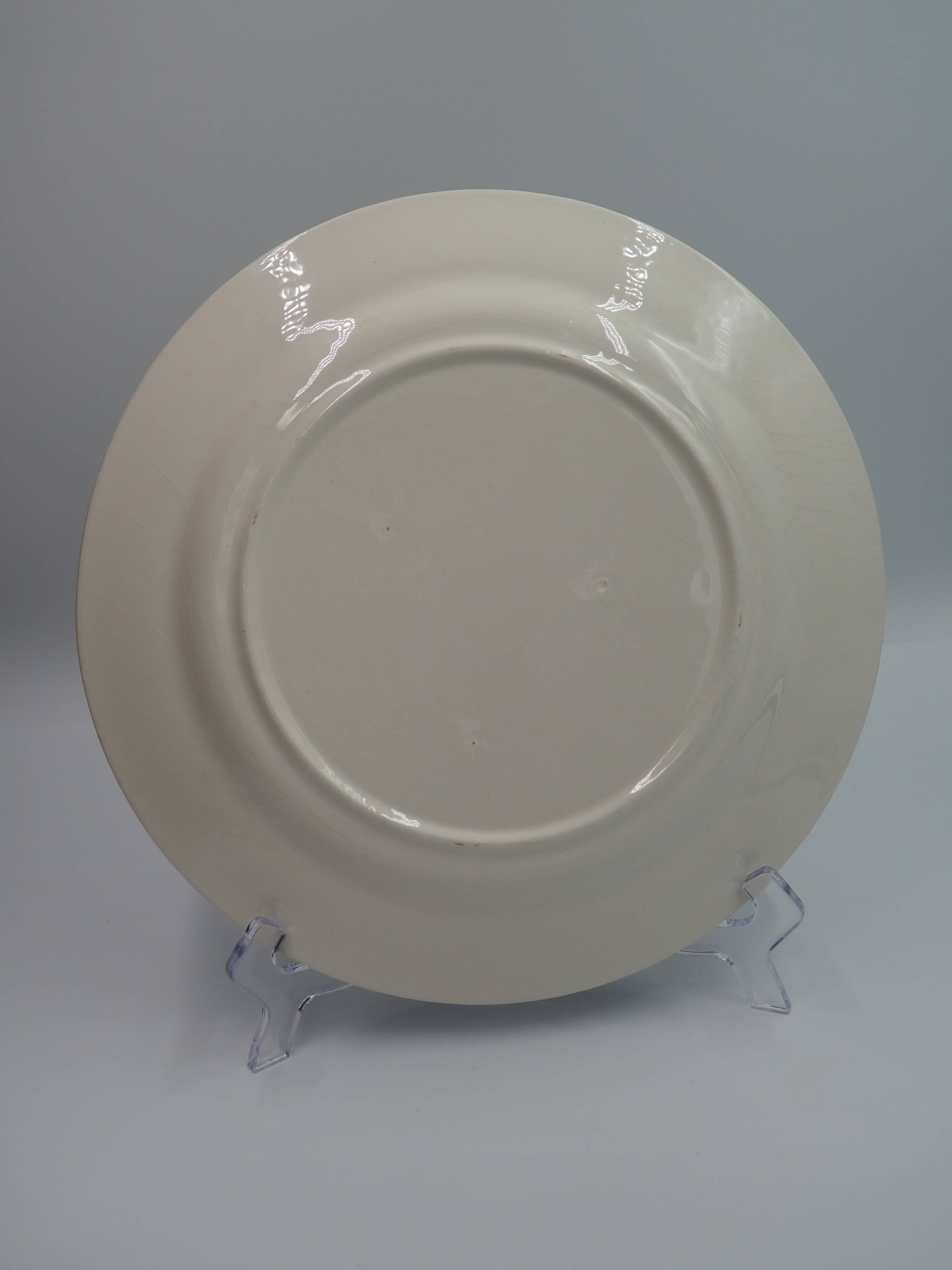 Grande assiette bleu style anglais