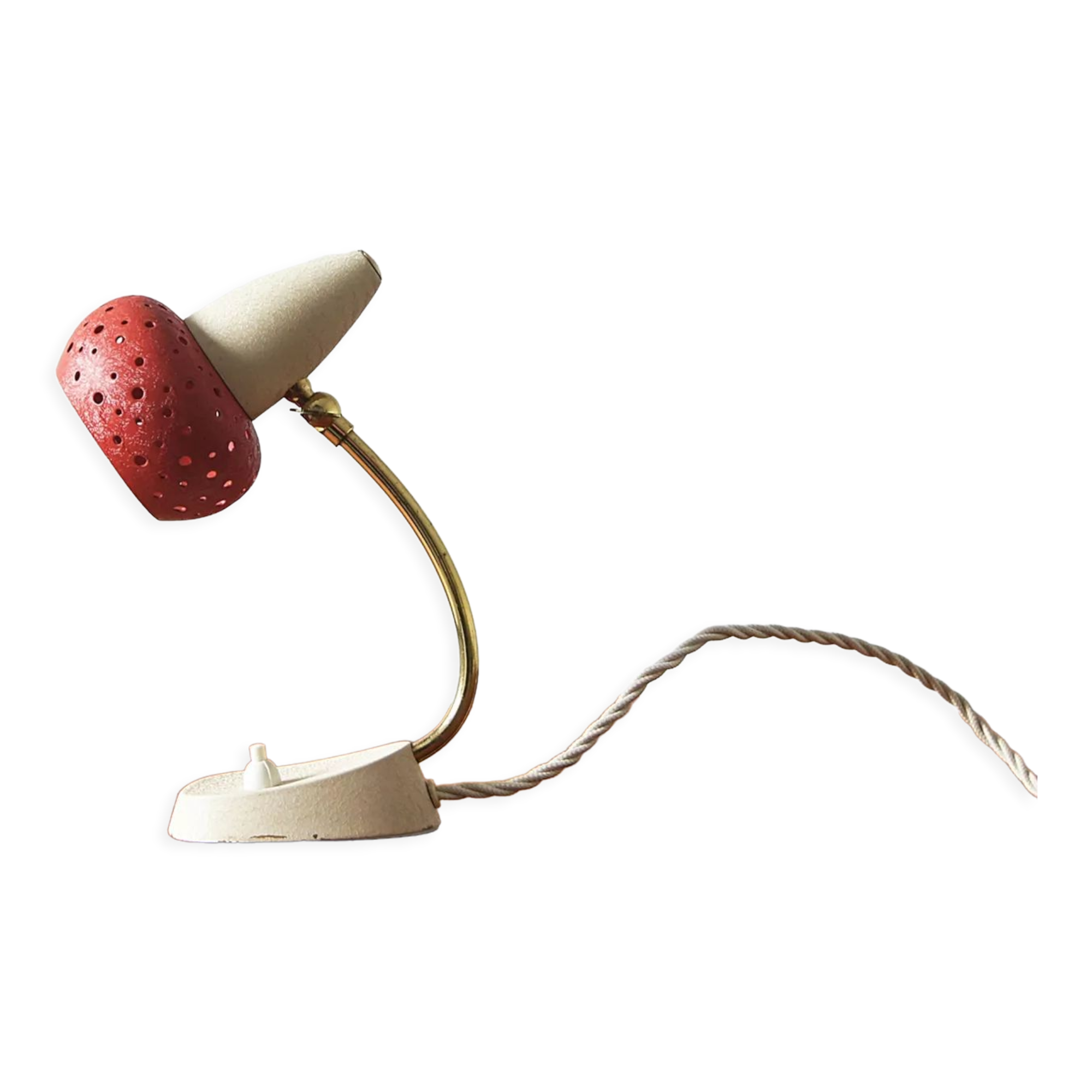 Mid-Century Red Table Lamp from Gebrüder Cosack, 1950s