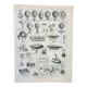 Old engraving 1898, Old hot air balloon, ballooning • Lithograph, Original plate