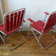 Caravanning chairs years 50-60, pair.
