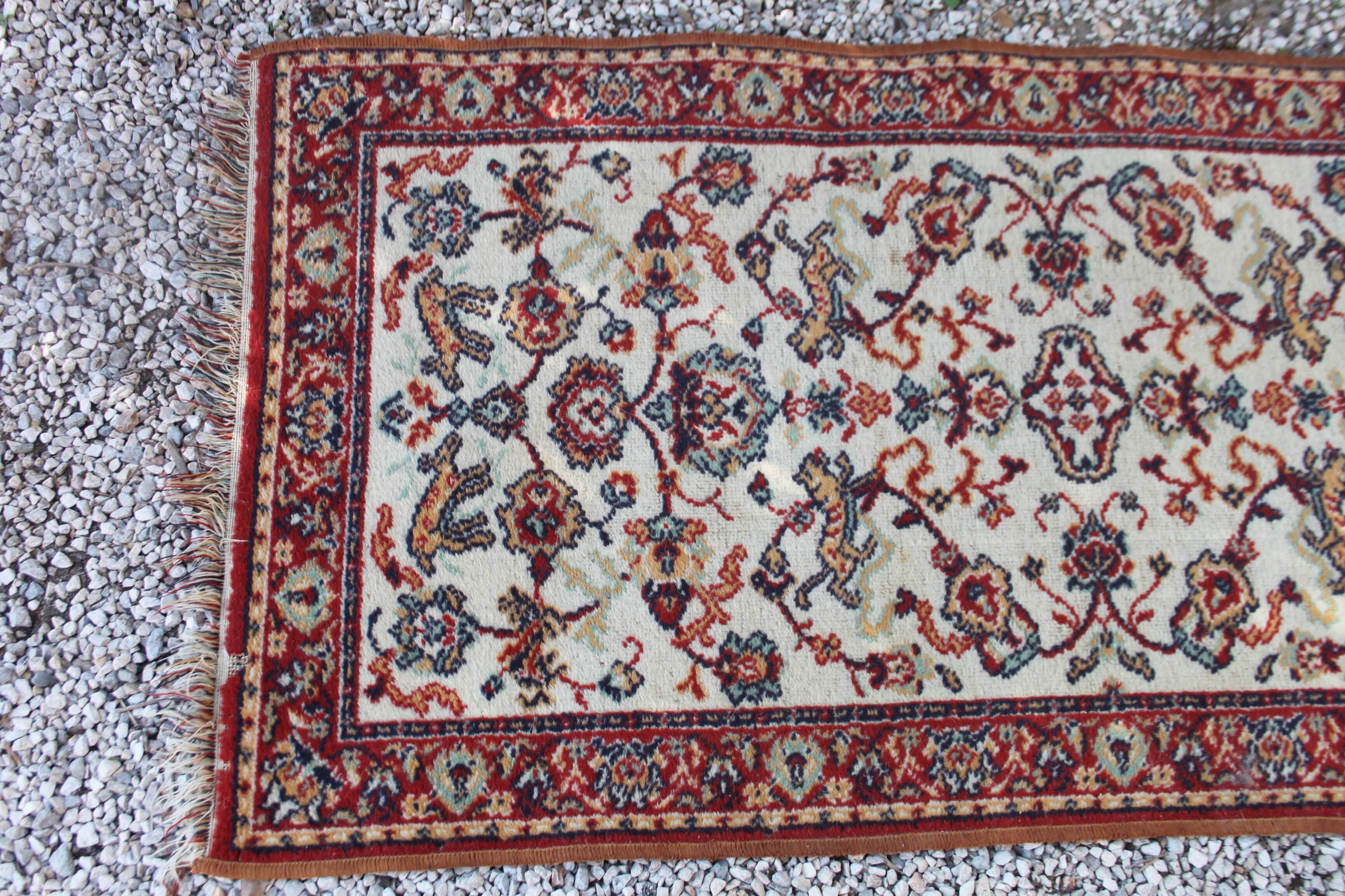 Old oriental rug 140 x 70 cm
