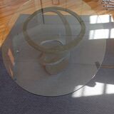 Iron flower table by Maurice Barilone