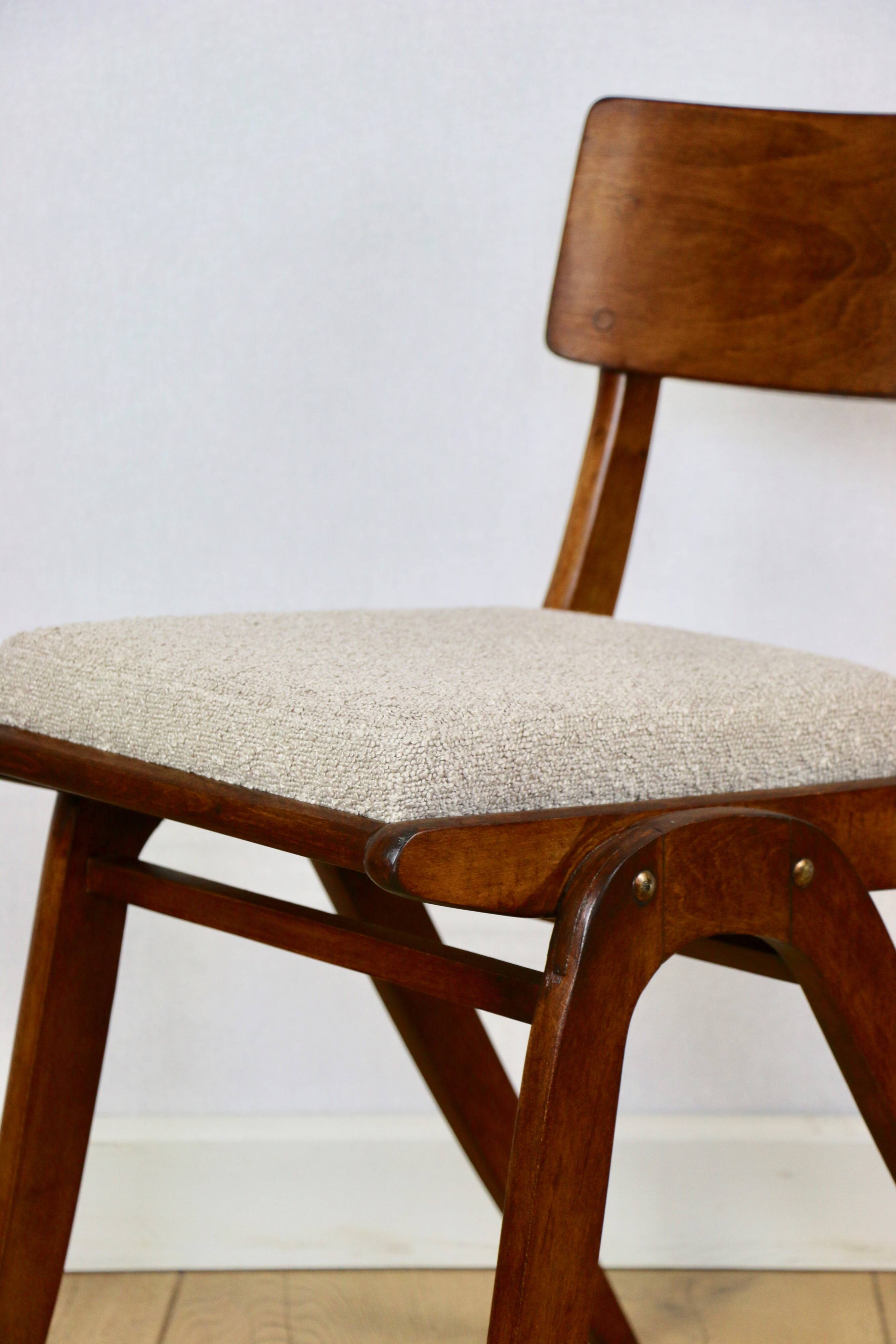 Skoczek Jumper chair beige boucle from the 70s