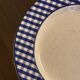 Blue Vichy dessert plates