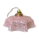 Walking suspension in Clichy glass speckled pink bobon years 20-30