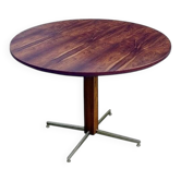 Table à manger Jorge Zalszupin ronde extensible palissandre jacaranda 1960