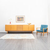 Enfilade années 60, cerisier, restauré, 250cm