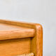 Commode en chêne et rotin