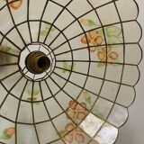 Vintage mother-of-pearl and brass pendant/chandelier