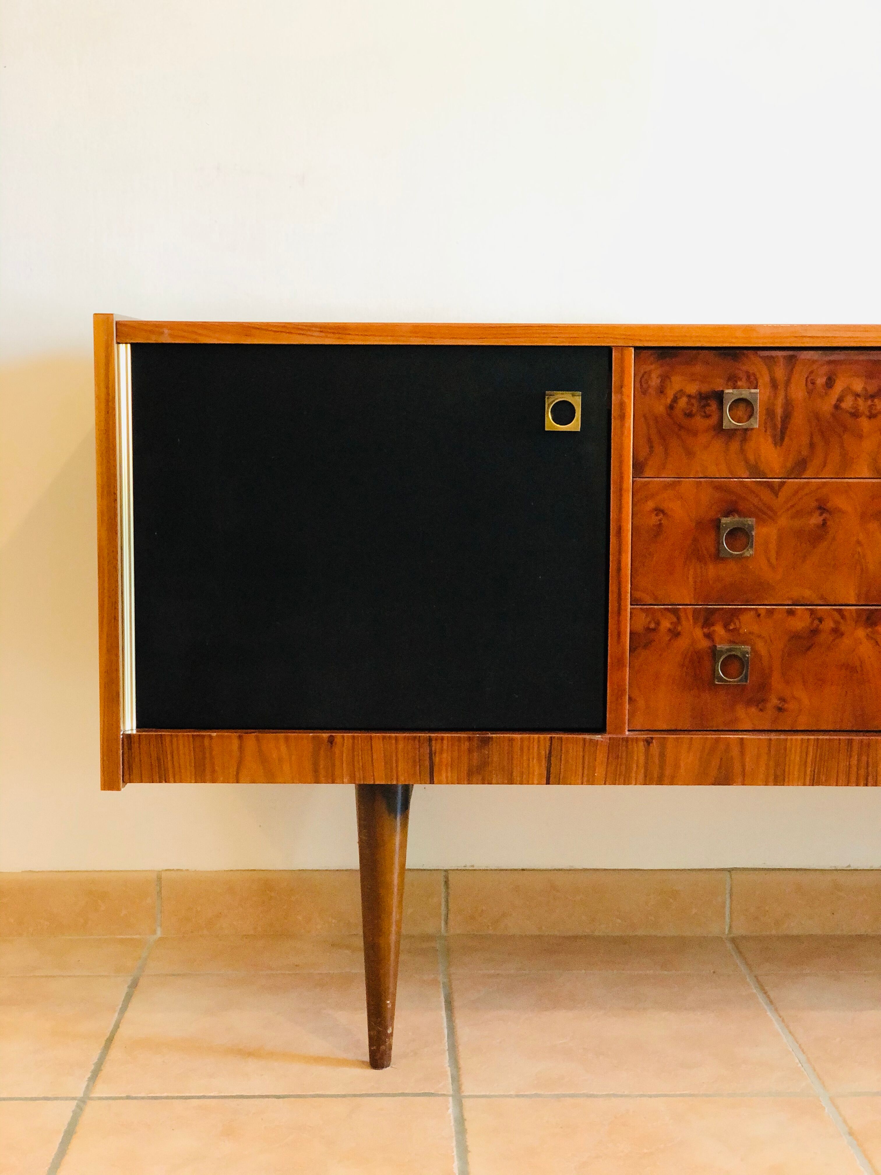 Vintage walnut sideboard 1960