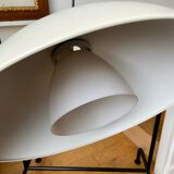 Industrial hanging lamp in white metal