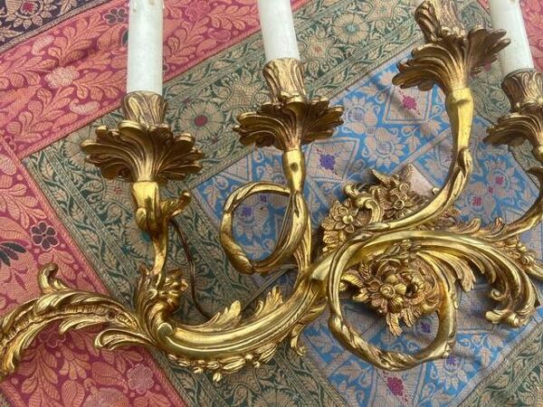 Applique bronze doré à Cinq lumières - Louis XV