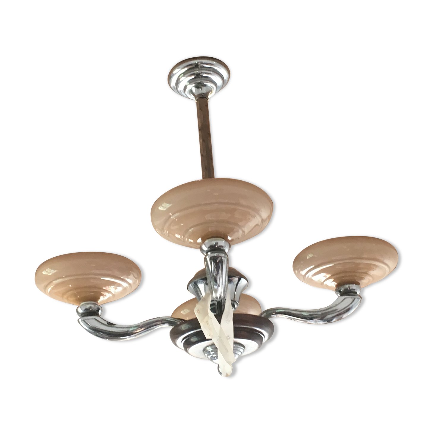 Chandelier art deco 4 branches