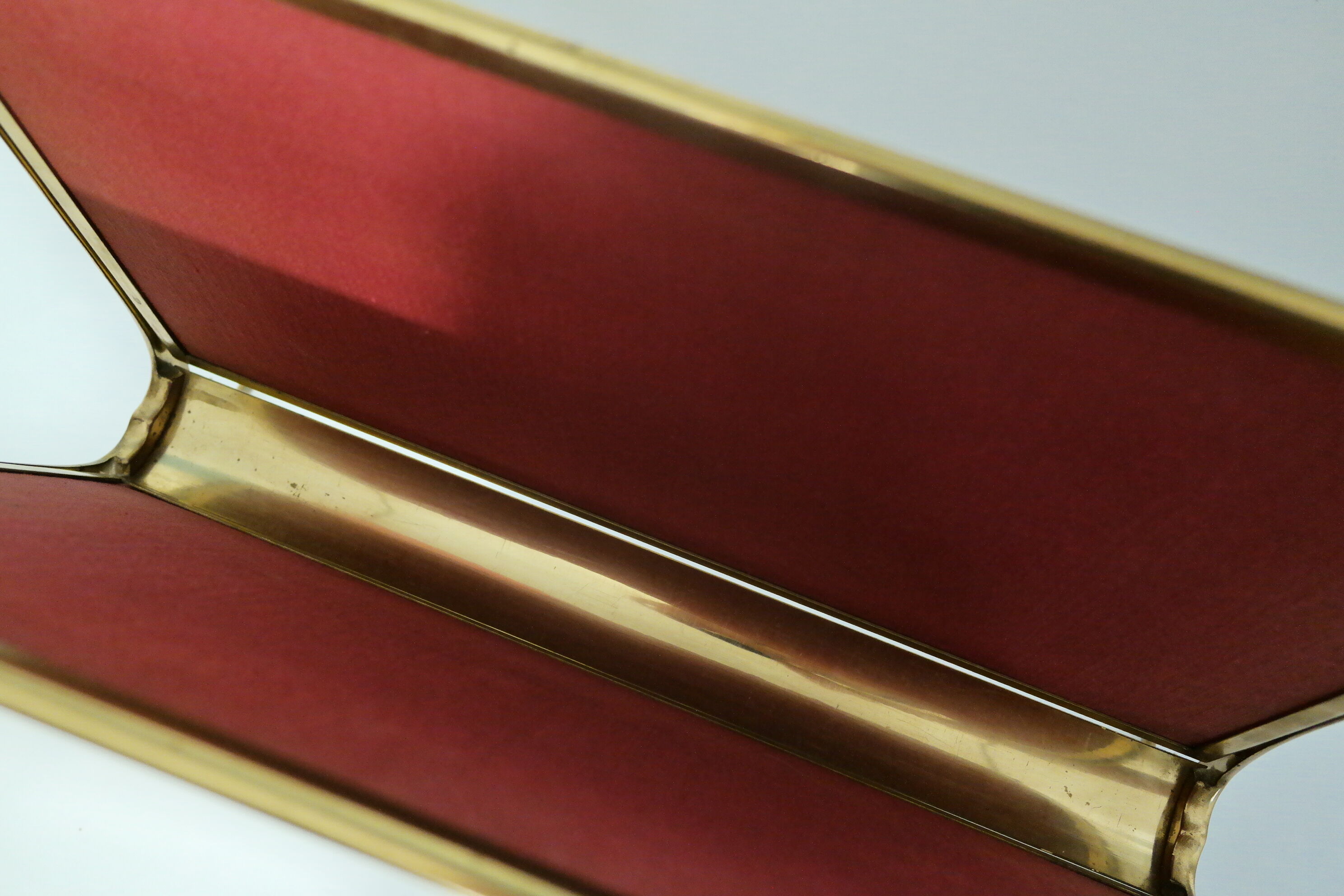 Italian brass magazine rack