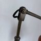 Vintage 1900 Clichy glass paste lamp, brass workshop desk - 60 cm