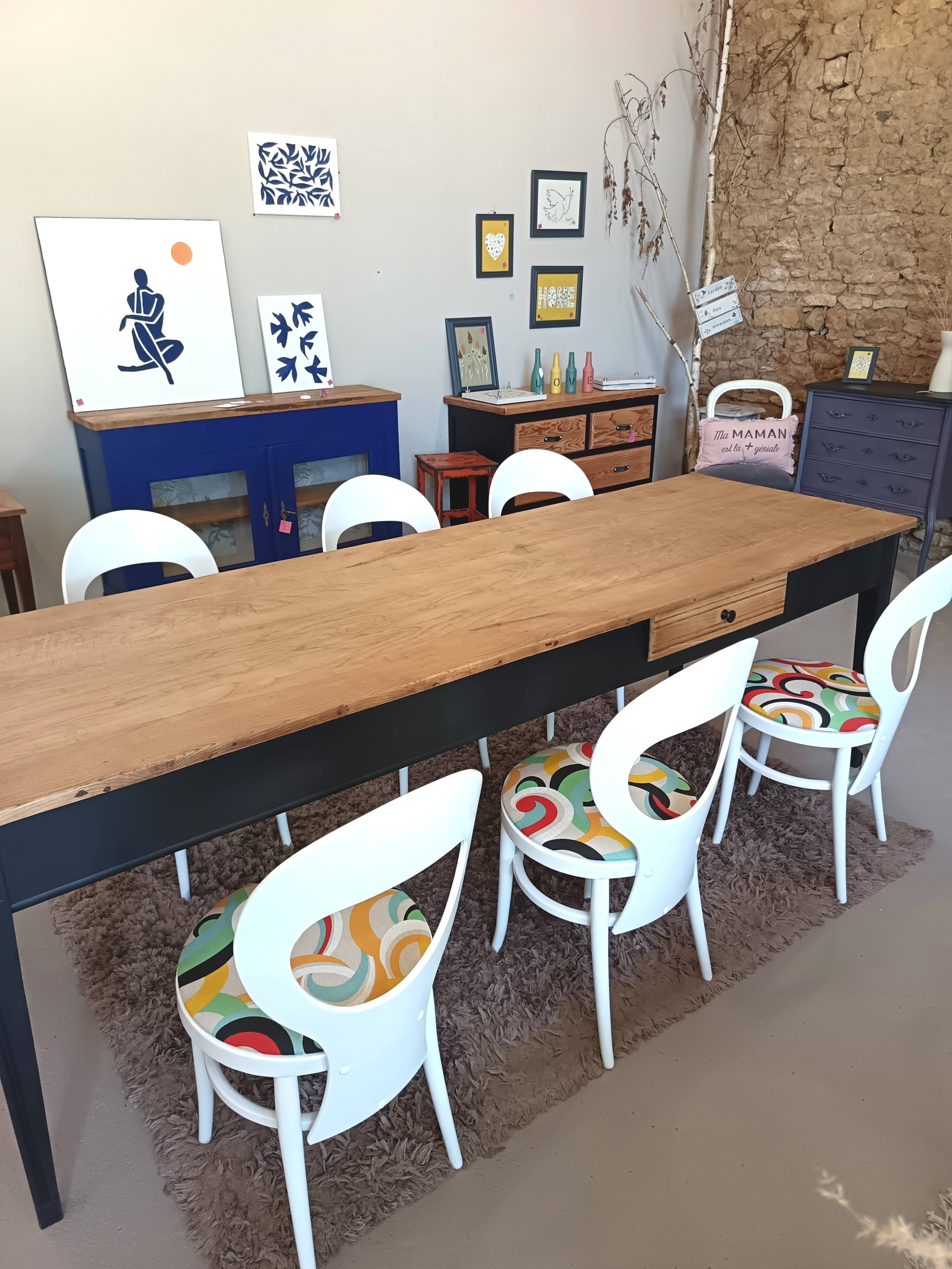 Lot of 6 chairs, 60s BAUMANN model MOUETTE, fully restored.