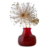 Scandinavian Mid-Century Modern Red Glass Vase by Erik Höglund