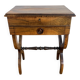 Charles X work table in rosewood veneer.