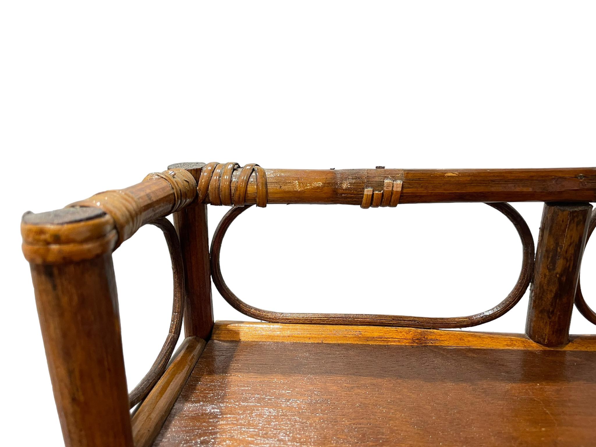 Rattan shelf