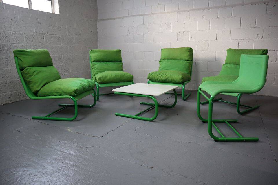 Lounge set "Stuns" by Jan Dranger & Johan Huldt for Innovator, 1973 Sweden